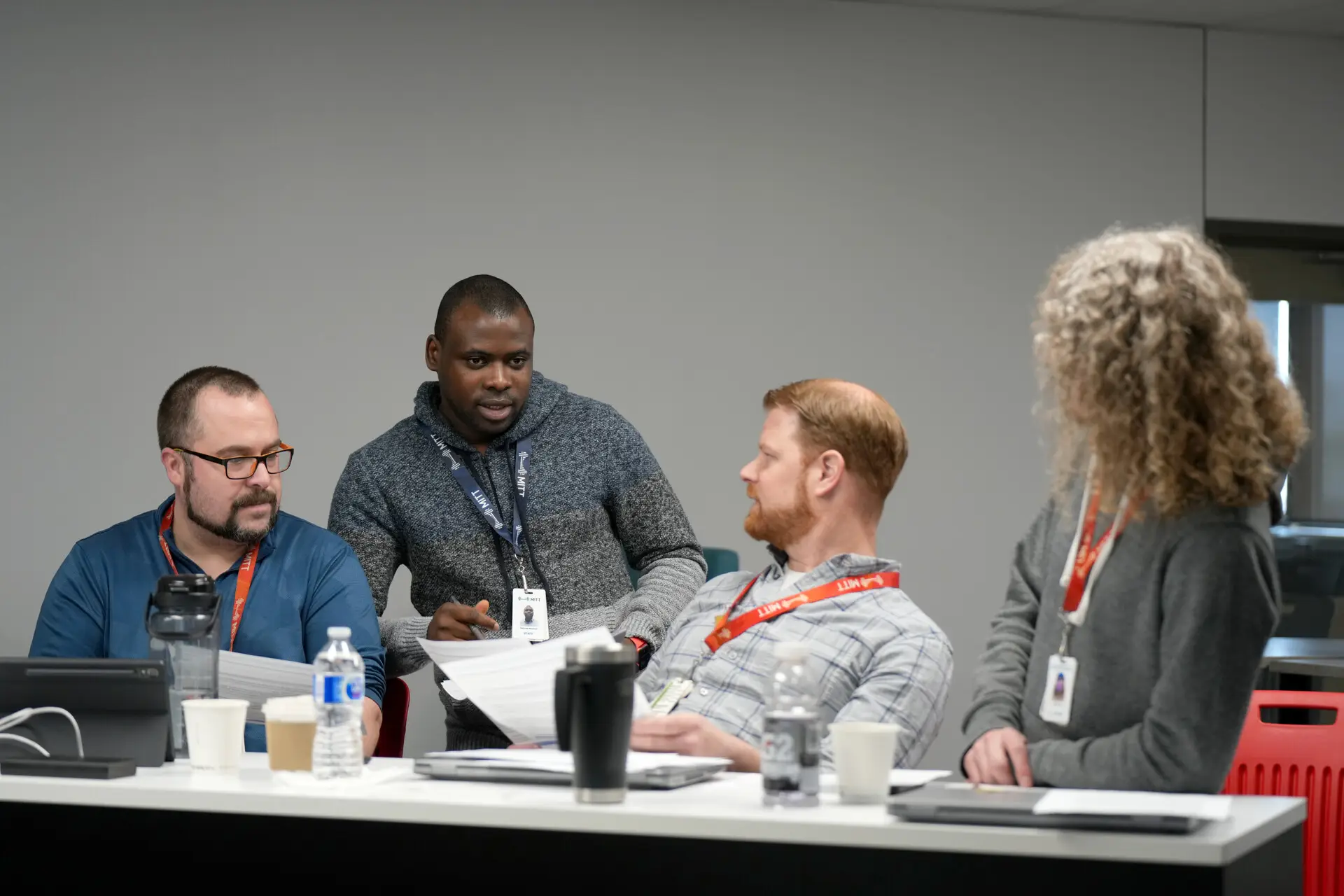 Participants engaging in a facilitated intercultural learning experience